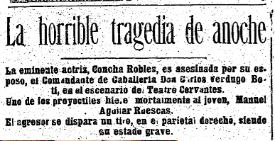 Asesinato Concha Robles 1923