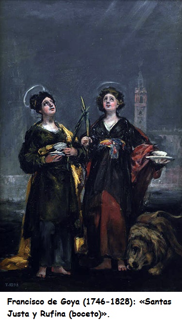 Justa y Rufina, por Goya