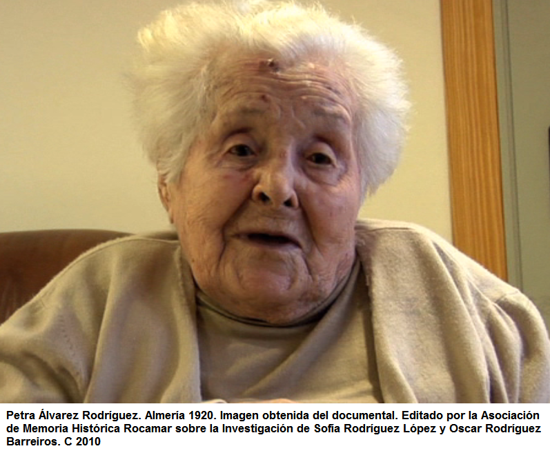 Almera 1920-2013. Actista social. Comunista. Repremidas y luchadora bajo el franquismo.