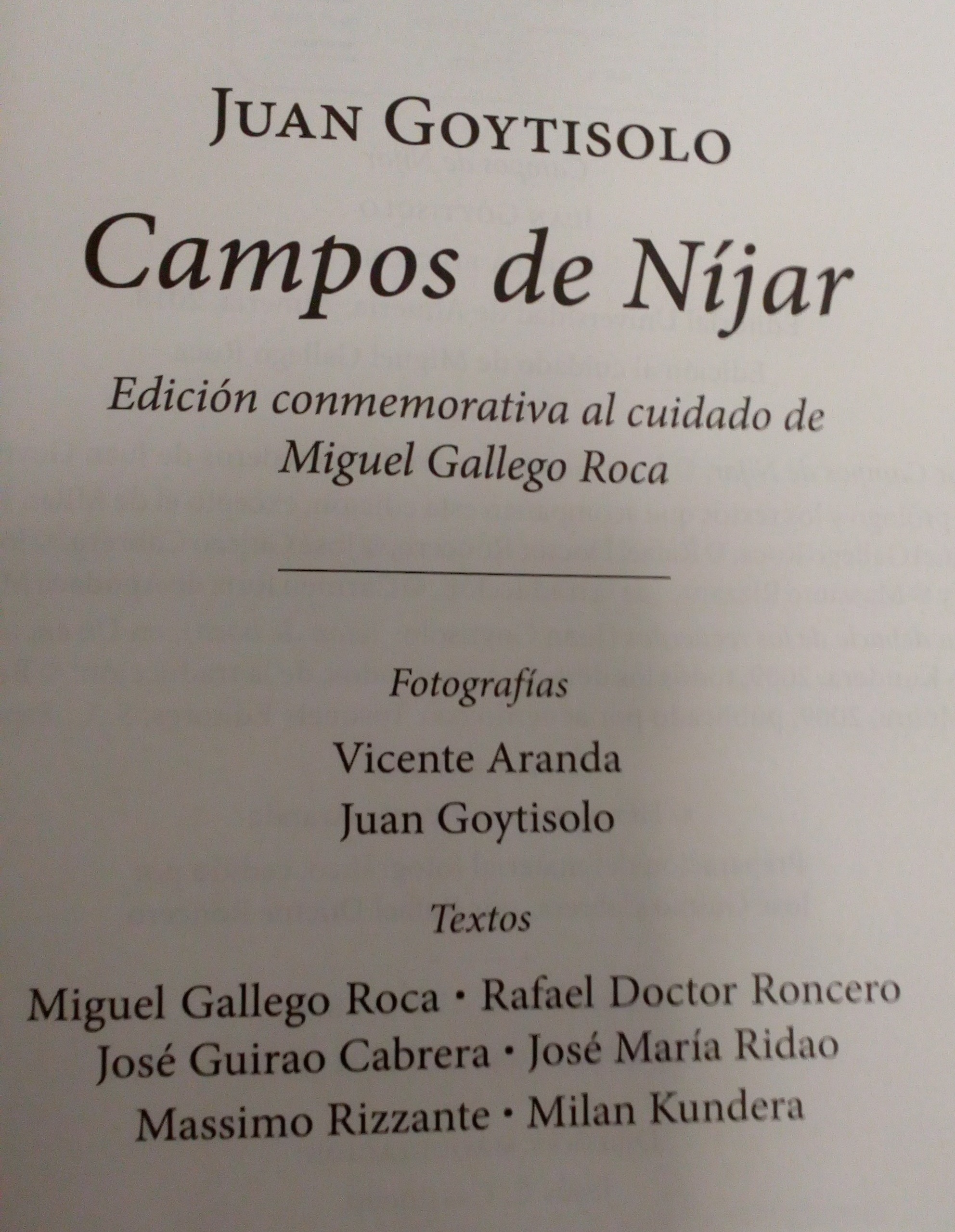 Campos de Nijar. Edición conmemorativa 2018