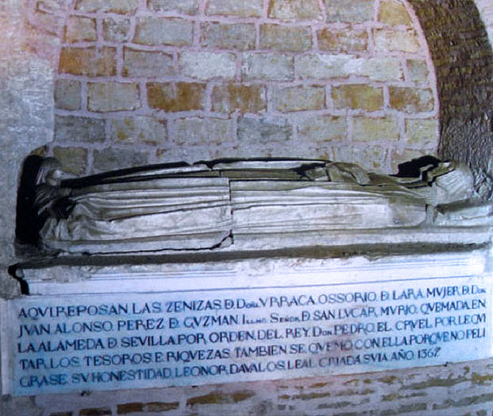 Quemada en Sevilla 1267 por Conspirar contra Pedro I