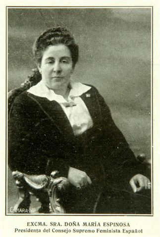 Espinosa de los Monteros. Presidenta del Consejo Supremo Feminista Español